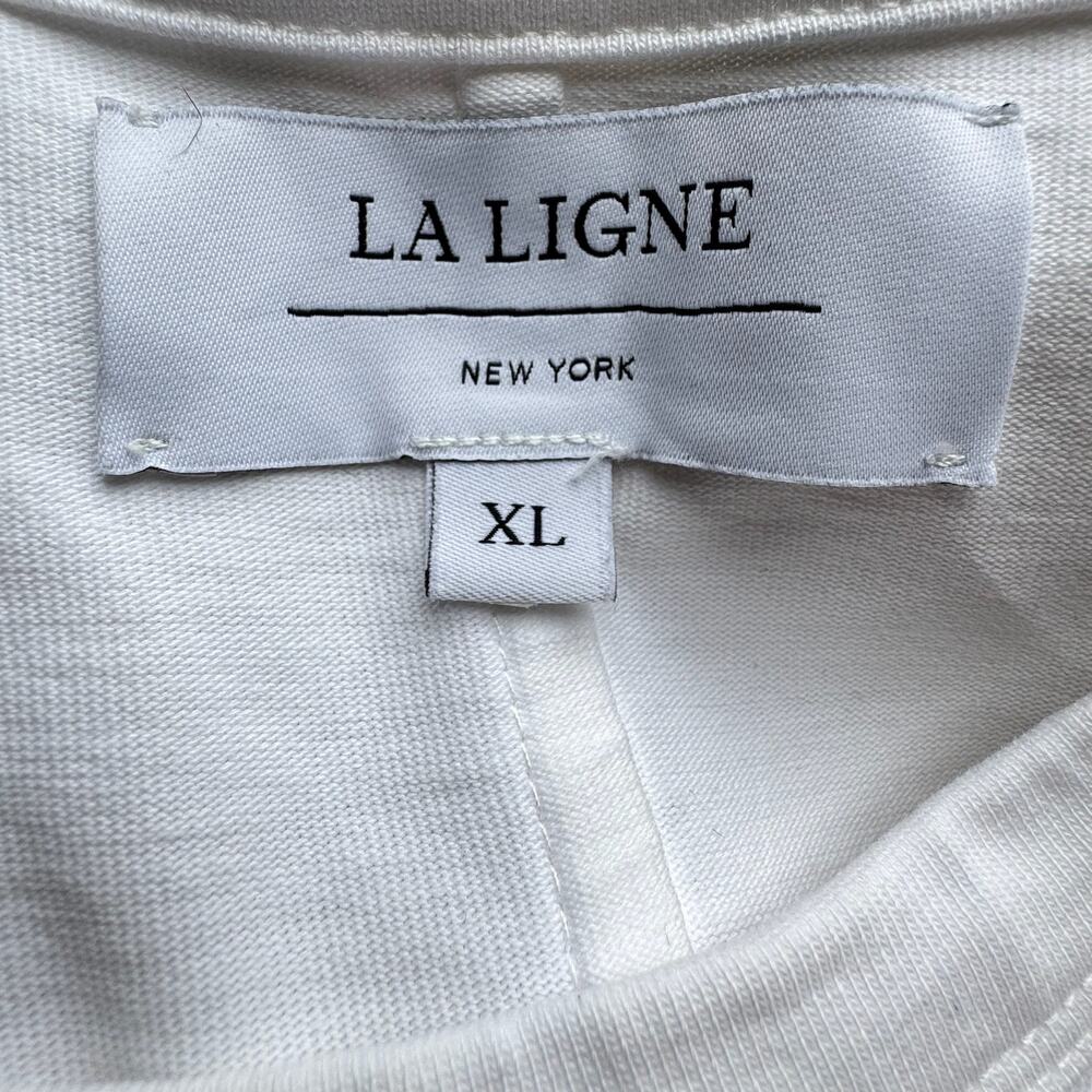 LA LIGNE Andie Midi Dress in White - Picture 6 of 8